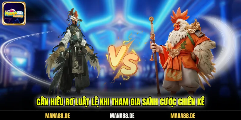 Cần hiểu rõ luật lệ khi tham gia sảnh cược chiến kê
