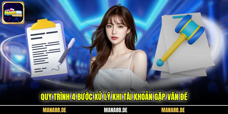 Quy trình 4 bước xử lý khi tài khoản gặp vấn đề